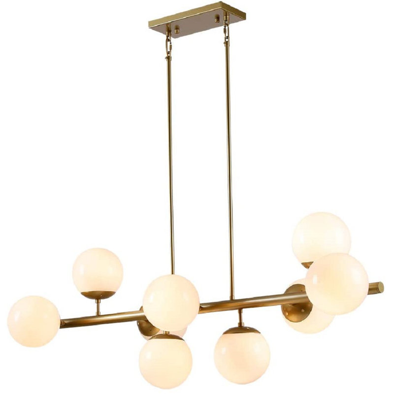 Wade Logan® Marvale 9 Light Gold Kitchen Island Pendant & Reviews